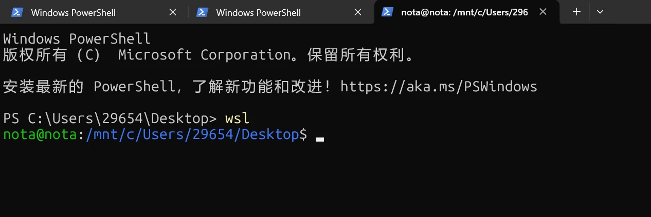 查看 WSL 发行版