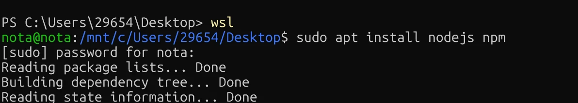 WSL 安装 CLI 工具